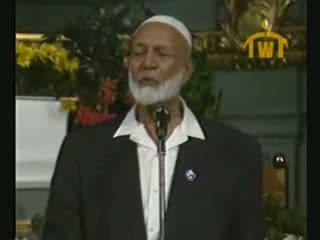 Is Jesus God  Debate between Ahmed Deedat (Muslim) VS Paster Sjoberg (Christian) 7 of 11